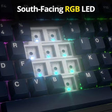 Load image into Gallery viewer, surmen M75 75% Wireless Creamy Keyboard with Gasket, Pre-lubed Triple Mode Bluetooth Mechanical Gaming Keyboard BT5.0/2.4Ghz/USB with Sound Absorbing Pads Hot-Swap(Deep Sea), DeepSea_6110
