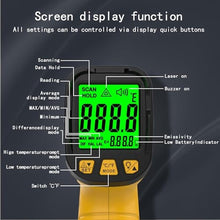 Load image into Gallery viewer, Surpeer Infrared Thermometer Gun -58F to 1796F Triple Laser 50:1, FtoF_4932
