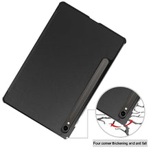 Load image into Gallery viewer, Suttkue for Samsung Galaxy Tab S9 Case 2023screen protector,high qualit Hard Shell, Lightweight,Quality PU,Anti-Fingerpirnts, Scratch Resistant, Black for Galaxy Tab S9Tablet Case_1309
