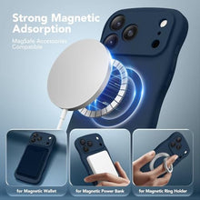 Load image into Gallery viewer, SuydanBox Magnetic for iPhone 17 Pro Max Case, [Full Camera Protection][Compatible with MagSafe] Cute Wave Frame Silicone Shockproof Protective Phone Case for iPhone 17 Pro Max 6.9", Cobalt Blue, CobaltBlue_595
