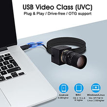 Load image into Gallery viewer, SVPRO Telephoto Webcam Mac Compatible 1MP USB Camera with 5-50mm Optical Zoom Lens Manual Focus Webcam UVC PC Cam for Windows Linux Android MAC,1280x720 USB2.0 CMOS Video Camera for Security,Streaming, MPWebcam_2971
