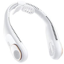 Load image into Gallery viewer, SWEETFULL Portable Neck Fan: 5200mAh Bladeless Personal Fan | 4 Speeds, 20H Max Runtime, No Hair Twist Quiet Wearable Fan for Travel | Birthday Gifts for Men Women Mom Dad, AWhite_1
