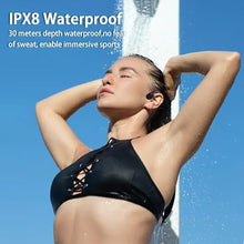 Load image into Gallery viewer, Swimming Headphones Underwater, Bone Conduction Headphones, IP68 Waterproof Earbuds for Swimming Built-in MP3 Player 32G Memory,Wireless Bluetooth 5.3 Open Ear Earbuds for Cycling Sports Orange_6041
