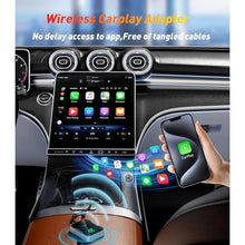 Load image into Gallery viewer, SWITCHFLUX Wireless Carplay Adapter,2024 Upgraded Apple CarPlay Converts Wired to Wireless Adapter for iPhone,No Delay Carplay Dongle for Apple iOS 10 &amp; Android 11 and Above, black_4555
