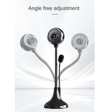 Load image into Gallery viewer, Swokely USB Desktop Stand-Up Camera, 1080P(2K) 30hz HD Streaming Webcam with Mic, 360 Rotation Portable Camera with Wide Angle Lens Suitable for Conference/Call/Web Class/Live Streaming, Black_3882
