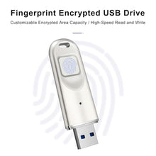 Load image into Gallery viewer, Swokely USB Flash Drive, Fingerprint Encrypted USB Drive, External Storage Fingerprint, High Speed USB 3.0 Flash, Build-in 8/32/64/128/256G for Secure Data Storage and Transfer, Password, for Laptop_1162
