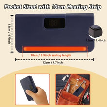 Load image into Gallery viewer, Syaws Mini Bag Sealer,Rechargeable Sealer Machine with LED Power Display,Heat Sealer and Cutter with 6 Adjustable Gears,Portable Bag Resealer for Chips Snacks Mylar Bags (Blue)_610
