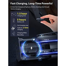 Load image into Gallery viewer, SYNCO Wireless Lavalier Microphone for iPhone, P1L 2.4GHz Lapel Mic with Charging Case for iPhone Smartphone YouTube TIK Tok Live Streaming Vlog, Wireless-Lavalier-Microphone-iPhone, Blue_1752
