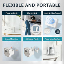 Load image into Gallery viewer, SYNLETT Wireless Bed Alarm with 2 Motion Sensors and Caregiver Pager, White_1288
