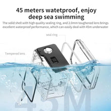 Load image into Gallery viewer, SZZCNOX 147FT/45M Underwater Diving Case for Insta360 Ace Pro 2, Waterproof Case Protective Cover, Dive Housing Shell for Insta360 Ace Pro2 Action Camera Accessories, with Adapter &amp; Fastening Screw, TransparentBlack_939
