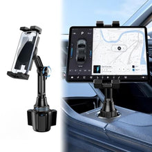 Load image into Gallery viewer, Tablet Holder for Car, Car Cup iPad Holder Mount, [Upgraded Version] Universal Cup Cradle, Long Adjustable Neck, for 4.7-13 Cell Tablet/Phone Stand for iPad, iPhone, Galaxy, Google, Switch and more, Black_1
