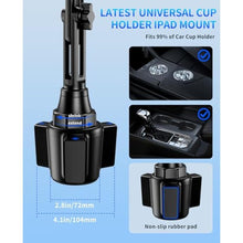 Load image into Gallery viewer, Tablet Holder for Car, Car Cup iPad Holder Mount, [Upgraded Version] Universal Cup Cradle, Long Adjustable Neck, for 4.7-13 Cell Tablet/Phone Stand for iPad, iPhone, Galaxy, Google, Switch and more, Black_781
