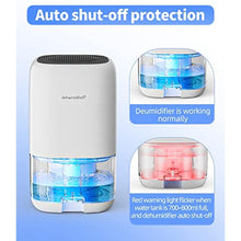 Load image into Gallery viewer, TABYIK 35 OZ Dehumidifier for Bedroom RV, Quiet with Auto Shut Off, White_429

