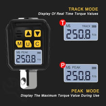 Load image into Gallery viewer, TAGVIT 1/2 Drive Digital Torque Adapter, 12.54-250.8 Ft-lb/17-340 Nm Digital Torque Adapter Set with 3/8" and 1/4" Adapters, Buzzer &amp; LED Flash Notification for Motorcycle Car Repair, Black_5452
