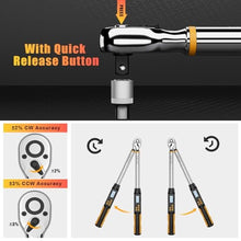 Load image into Gallery viewer, TAGVIT 6.8-135 Nm Digital Torque Wrench, Yellow_972
