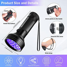 Load image into Gallery viewer, Tallew 3 Pcs Refrigerant Leak Detector Kit with 68 LED Light and UV Protective Glasses, HVAC Ac UV Dye Leak Detection Light Tester for Car Air Conditioner R134a R410a R22 Halogen Refrigerants, Black_6994
