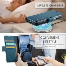 Load image into Gallery viewer, Taneny Designed for Samsung Galaxy Z Fold 7 Case (2025),PU Leather Wallet Flip Folio Case with Card Holder RFID Blocking Kickstand Shockproof Phone Cover for Samsung Galaxy Z Fold 7 5G (Blue)_4458
