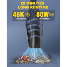 Load image into Gallery viewer, TANYO Handheld Car Vacuum Cordless, 8000PA High Power, for Car Home Office, Black_5234
