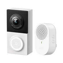 Load image into Gallery viewer, Tapo 2K Wired Smart Video Doorbell w/Chime, D130, 180 Ultra-Wide FOV, WhiteBlack_1
