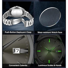 Load image into Gallery viewer, Taxau Men's Wrist Watches Waterproof Dress Watch for Men Analog Silver Watch Stainless Steel Band Grey Face Luxury Big Dail Large Wrist Watch for Gentlemen Luminous Hands Relojes Hombres, GreyFaceG_3588
