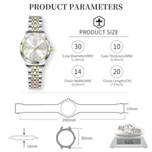 Load image into Gallery viewer, Taxau Watches for Women Waterproof Womens Watch with Day Date Ladies Watch Silver Gold Stainless Steel Band Analog Quartz Dress Women's Wrist Watches Luxury Roman Numerals Dial Big Face Reloj Mujer, LTwoTone_3522
