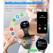 Load image into Gallery viewer, TAYSHILEY Smart Watches for Men, 1.73" AMOLED Smartwatch with 100 Sports Modes, Heart Rate/Sleep Monitor, Bluetooth Phone Calls, IP67 Waterproof,Fitness Tracker for iPhone/Android (RB Black), RBBlack_1878
