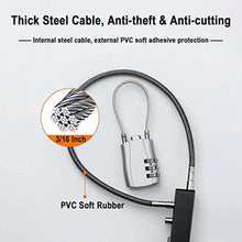 Load image into Gallery viewer, Tcyoatoa Combination Cable Lock for Outdoor Fence Gate, 904T-23.6", Black_6906
