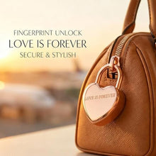 Load image into Gallery viewer, Tcyoatoa Fingerprint Padlock for Gym Locker, Heart Shaped, Rose Gold, RoseGold_6842
