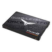 Load image into Gallery viewer, TEAMGROUP T-Force Vulcan Z 4TB SLC Cache 3D NAND QLC 2.5 Inch SATA III Internal Solid State Drive SSD (R/W Speed up to 550/470 MB/s) T253TY004T0C101, Black_126
