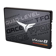 Load image into Gallery viewer, TEAMGROUP T-Force Vulcan Z 4TB SLC Cache 3D NAND QLC 2.5 Inch SATA III Internal Solid State Drive SSD (R/W Speed up to 550/470 MB/s) T253TY004T0C101, Black_128
