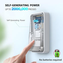 Load image into Gallery viewer, TECKNET Wireless Doorbell, Self-Powered Doorbell, 0-110db Plug-through Wireless Doorbell Ringer for Homes Classroom, IP66 Waterproof 1300ft Door Chime with Extra Socket, 60 Chimes, LED Light (White)_8445
