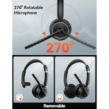 Load image into Gallery viewer, TECKNET Wireless Headset, Black_1675

