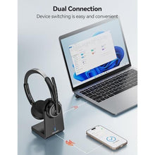 Load image into Gallery viewer, TECKNET Wireless Headset, Black_1677
