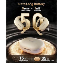 Load image into Gallery viewer, TEDELON Open Ear Headphones Bluetooth 5.4: 50H Playtime Wireless Earbuds, 16.2mm Drivers, IPX6 Waterproof, LED Display, Comfort Fit for Running, Cycling, Workouts, White, Beige_152
