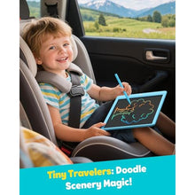 Load image into Gallery viewer, TEKFUN LCD Writing Tablet for Kids, 10-inch Coloring Drawing Pad, Mess Free Doodle Board, Airplane Travel Toys for Boys and Toddlers, Road Trip Essentials, Gifts for 3 4 5 6 7 8 Year Old Girls(Blue)_8504
