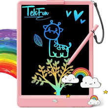 Load image into Gallery viewer, TEKFUN LCD Writing Tablet for Kids, 10-inch Coloring Drawing Pad, Mess Free Doodle Board, Airplane Travel Toys for Boys and Toddlers, Road Trip Essentials, Gifts for 3 4 5 6 7 8 Year Old Girls (Pink)_1
