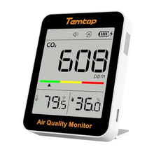 Load image into Gallery viewer, Temtop CO2 Monitor Indoor air Quality Monitor Portable CO2 Meter, CO2, Temperature, Humidity Home, Office or School_1
