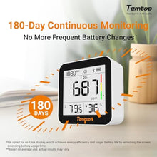 Load image into Gallery viewer, Temtop CO2 Monitor Indoor Air Quality Monitor 3 in 1 CO2 Meter(Temperature, Humidity and CO2), 180 Days Standby Time, BasicCOTempHumidity_3047
