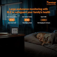 Load image into Gallery viewer, Temtop M10+ 6-in-1 CO2 Meter &amp; Indoor Air Quality Monitor, PremiumBluetoothCOPMAQIVOCTempHumidity_381
