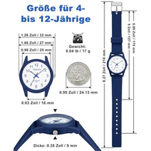 Load image into Gallery viewer, TENOCK Kids Analog Watches for Girls Boys Watches with Soft Band Learning Time 50M Waterproof Children Watch Easy to Read for Ages 4-12 Kids Gift (Blue)_8193
