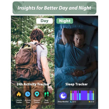 Load image into Gallery viewer, Tensky Smart Watch for Men Women(Call Receive/Dial), Alexa Built-in, 1.8" Touch Screen Fitness Tracker with Heart Rate Sleep Tracking, 100 Sports Modes, 3ATM Waterproof Smartwatch for Android iPhone, LightBlue_1152
