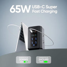 Load image into Gallery viewer, TenTrend Power Strip Tower, 230W Charging Station with Multiple Devices, BlackBlue_706
