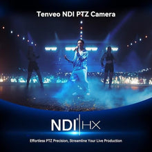 Load image into Gallery viewer, Tenveo 4K NDI PTZ Camera, AI Humanoid &amp; Face Auto-Tracking, 12X Optical Zoom Wide Angle, USB3.0/HDMI/LAN PoE IP Live Streaming for Church Video Conference Broadcast YouTube OBS, ClassicSilver_545
