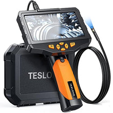 Load image into Gallery viewer, Teslong 5'' Dual Lens Borescope Camera for Wall &amp; Engine Inspection, Orange_1

