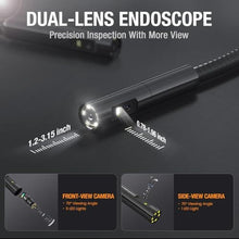 Load image into Gallery viewer, Teslong 5'' Dual Lens Borescope Camera for Wall &amp; Engine Inspection, Orange_8666

