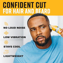 Load image into Gallery viewer, The Cut Buddy Clipper &amp; Grooming Set, Cordless Hair &amp; Beard Trimmer with Ceramic &amp; Titanium Blades, 7 Guards, Waterproof, Beginner Kit, Yellow_6827
