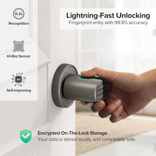 Load image into Gallery viewer, ThorBolt MD1 Fingerprint Door Knob Lock with Keypad, Titanium_5974
