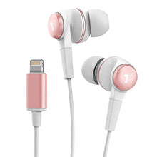 Load image into Gallery viewer, Thore iPhone Earphones (Apple MFi Certified) V120 in Ear Wired Lightning Earbuds (Sweat/Water Resistant) Headphones with Mic/Volume Remote for iPhone 12/13/14 Pro Max - Rose Gold, RoseGold_1
