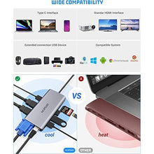 Load image into Gallery viewer, Thunderbolt 3 Dock, Docking Station, 12 in 1 Laptop Docking Station Quadruple Monitors with 4K Dual HDMI,VGA,Ethernet,USB 3.0,100W PD for USB C Device, GREY_2200
