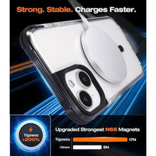 Load image into Gallery viewer, Tigowos for iPhone 15 Bumper Case Fits MagSafe 15FT Drop Resistant Anti-Yellowing Heavy Duty Shockproof Back Cover Fits iPhone 15 Phone Cases 6.1", Clear, ClearB_7418
